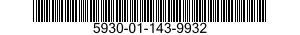 5930-01-143-9932 SWITCH,TOGGLE 5930011439932 011439932