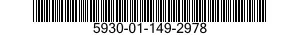 5930-01-149-2978 SWITCH,TOGGLE 5930011492978 011492978