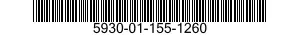 5930-01-155-1260 SWITCH,TOGGLE 5930011551260 011551260