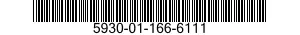 5930-01-166-6111 PUSH BUTTON 5930011666111 011666111
