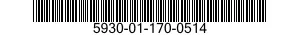 5930-01-170-0514 SWITCH,TOGGLE 5930011700514 011700514