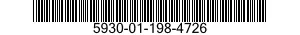 5930-01-198-4726 SWITCH,TOGGLE 5930011984726 011984726