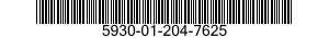 5930-01-204-7625 SWITCH SUBASSEMBLY 5930012047625 012047625
