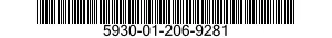 5930-01-206-9281 SWITCH,ELECTRICAL 5930012069281 012069281