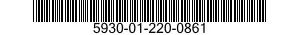 5930-01-220-0861 SWITCH,PUSH 5930012200861 012200861