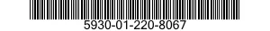 5930-01-220-8067 SWITCH,SENSITIVE 5930012208067 012208067