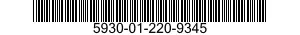 5930-01-220-9345 SWITCHASSEMBLY 5930012209345 012209345