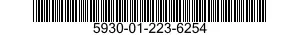 5930-01-223-6254 SWITCH,ELECTRICAL 5930012236254 012236254