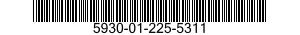 5930-01-225-5311 SWITCH,TOGGLE 5930012255311 012255311