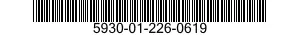 5930-01-226-0619 SWITCH,TRIGGER 5930012260619 012260619