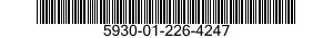 5930-01-226-4247 SWITCH,CODE INDICATING WHEEL 5930012264247 012264247