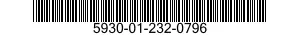 5930-01-232-0796 SWITCH ASSEMBLY 5930012320796 012320796