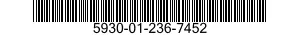 5930-01-236-7452 SWITCH SUBASSEMBLY 5930012367452 012367452