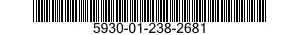 5930-01-238-2681 SWITCH SUBASSEMBLY 5930012382681 012382681