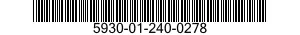 5930-01-240-0278 SWITCH SECTION,ROTARY 5930012400278 012400278