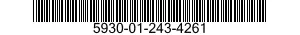 5930-01-243-4261 SWITCH SUBASSEMBLY 5930012434261 012434261