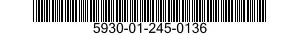 5930-01-245-0136 SWITCH ASSEMBLY 5930012450136 012450136