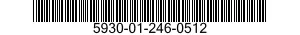 5930-01-246-0512 SWITCH,PUSH 5930012460512 012460512