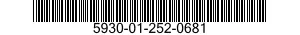 5930-01-252-0681 SWITCH,ROTARY 5930012520681 012520681