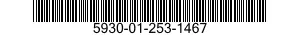 5930-01-253-1467 SWITCH,TOGGLE 5930012531467 012531467