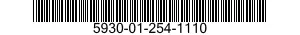 5930-01-254-1110 SWITCH SUBASSEMBLY 5930012541110 012541110