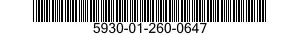 5930-01-260-0647 PUSH BUTTON 5930012600647 012600647