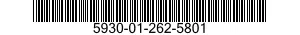 5930-01-262-5801 SWITCH,TOGGLE 5930012625801 012625801