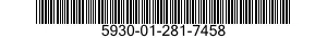 5930-01-281-7458 SWITCH SUBASSEMBLY 5930012817458 012817458
