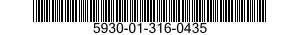 5930-01-316-0435  5930013160435 013160435