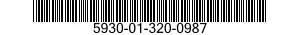 5930-01-320-0987 PUSH BUTTON SET 5930013200987 013200987