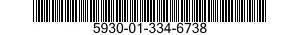 5930-01-334-6738 RETAINER,ELECTRICAL SWITCH 5930013346738 013346738