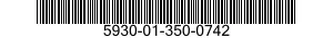 5930-01-350-0742 SWITCH,ROTARY 5930013500742 013500742