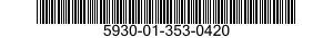 5930-01-353-0420 SWITCH,PUSH 5930013530420 013530420