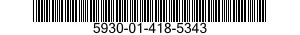 5930-01-418-5343 SWITCH,TOGGLE 5930014185343 014185343