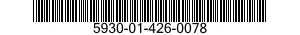 5930-01-426-0078 SWITCH,TOGGLE 5930014260078 014260078