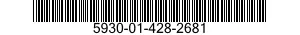 5930-01-428-2681 SWITCH,TOGGLE 5930014282681 014282681