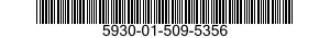 5930-01-509-5356 RETAINER,ELECTRICAL SWITCH 5930015095356 015095356