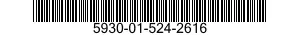 5930-01-524-2616 RETAINER,ELECTRICAL SWITCH 5930015242616 015242616