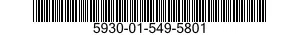 5930-01-549-5801 RETAINER,ELECTRICAL SWITCH 5930015495801 015495801