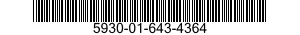 5930-01-643-4364 KEY,SWITCH 5930016434364 016434364