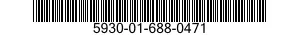 5930-01-688-0471 PUSH BUTTON 5930016880471 016880471