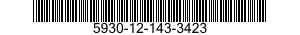 5930-12-143-3423 KEY,SWITCH 5930121433423 121433423