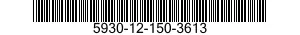 5930-12-150-3613 SWITCH,PUSH 5930121503613 121503613