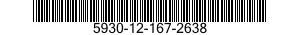 5930-12-167-2638 SWITCH,ROTARY 5930121672638 121672638