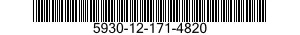 5930-12-171-4820 SWITCH,PUSH 5930121714820 121714820