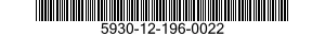 5930-12-196-0022 SWITCH,ROTARY 5930121960022 121960022