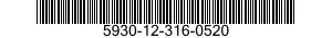 5930-12-316-0520 COVER,ELECTRICAL SWITCH 5930123160520 123160520
