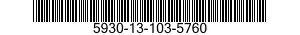 5930-13-103-5760 SWITCH,TOGGLE 5930131035760 131035760