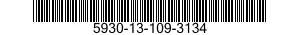 5930-13-109-3134 SWITCH,LEVER: 5930131093134 131093134
