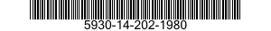 5930-14-202-1980 SWITCH,TOGGLE 5930142021980 142021980